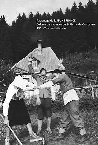 COLO JEUNE FRANCE 1953 troupe theatrale 2